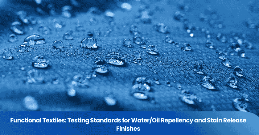 Functional Textiles: Testing Standards for Water/Oil Repellency and Stain Release Finishes